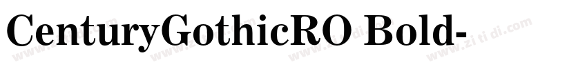 CenturyGothicRO Bold字体转换
